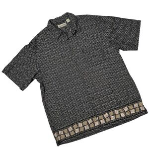 Fieldmaster Men's Shirt XLT‎ Vintage Short Sleeve Button Up Linen Cotton Retro